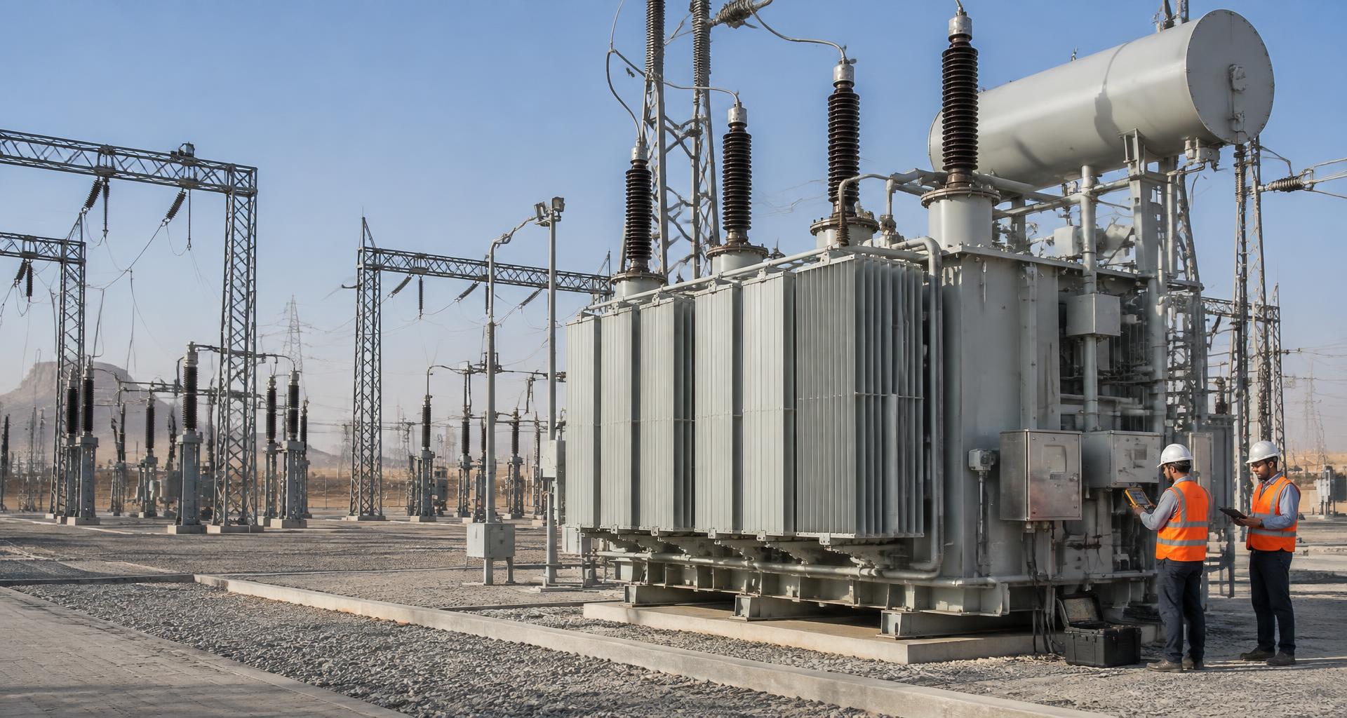 Transformer inspection at an electrical substation